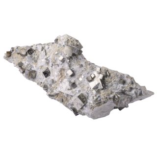 Pyrite Cubes in Matrix