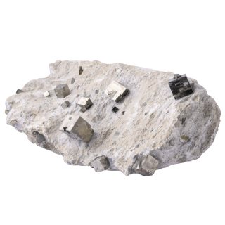 Pyrite Cubes in Matrix
