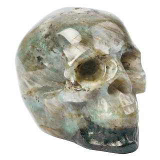 Labradorite Skull Incense Holder