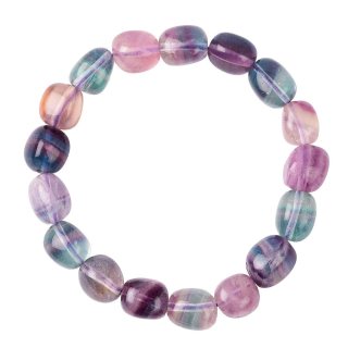Rainbow Fluorite Tumblestone Bracelet 