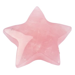 Rose Quartz Star Carving