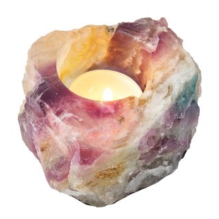 Rainbow Fluorite Tealight Holder