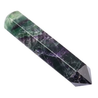 Rainbow Fluorite Crystal Point with rounded end - 100mm