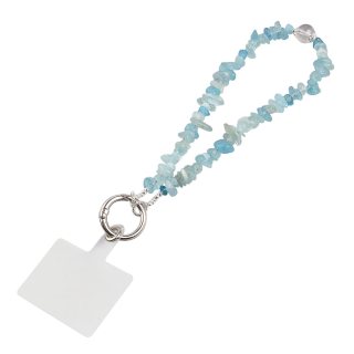 Aquamarine Chip Phone Charm 
