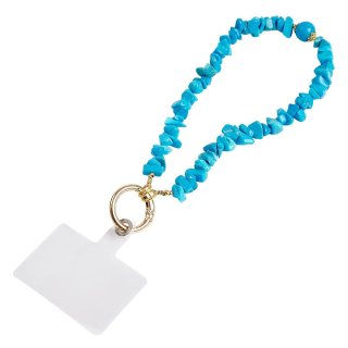 Turquoise (Reconstituted) Chip Phone Charm