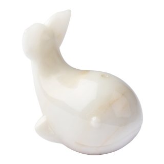 White Jade Whale Carving/Incense Holder &ndash; 7.5cm