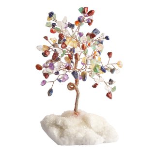 Chakra Gem Tree with Crystal Base