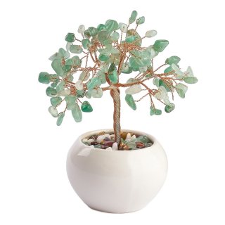 Green Aventurine Gem Tree in Cup