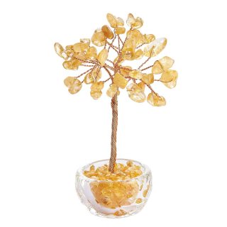 Mini Citrine Tree with Clear Cup