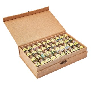 Mystic Crystal Vials Gift Set – Mini Gemstone Chip Bottles in Display Box
