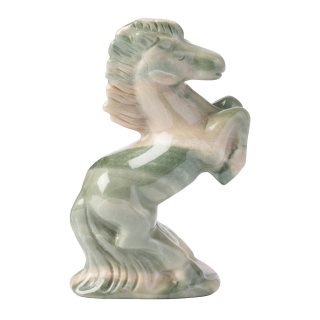 Nine Dragon Jade Horse Horse Carving - 75mm