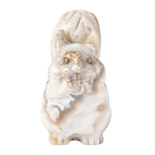 Crazy Lace Agate Squirrel Carving (3) &ndash; 50mm