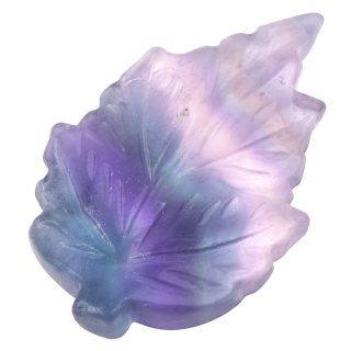 Fluorite Leaf Carving - 67mm