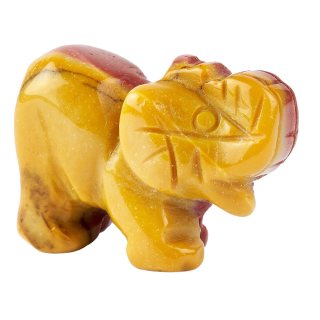 Mookaite Elephant Carving - 30mm