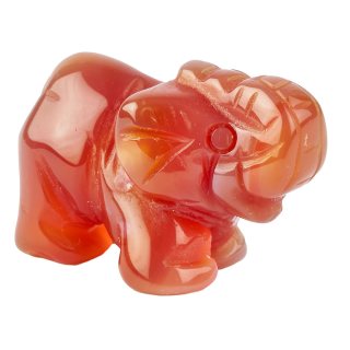 Carnelian Elephant Carving - 30mm