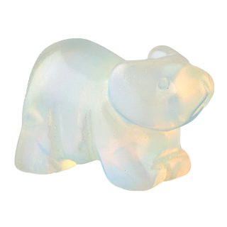 Opalite Bear Carving - 30mm