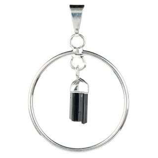 Circle Pendant - Silver Plated