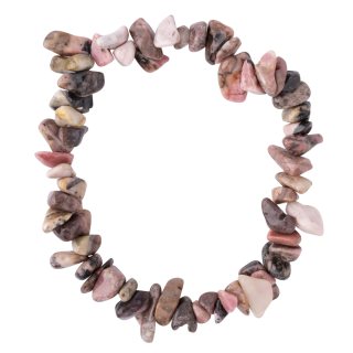 Rhodonite chip bracelet