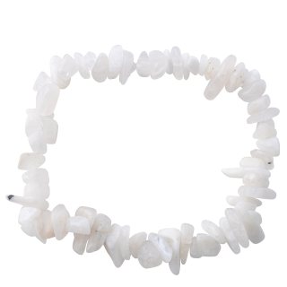 Rainbow moonstone chip bracelet