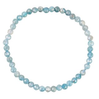 Blue zircon faceted bracelet