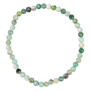 Emerald faceted bracelet