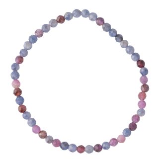 4mm Faceted Ruby & Sapphire Bracelet (1pc) NETT