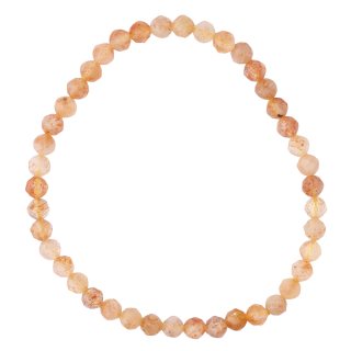 Sunstone faceted bracelet