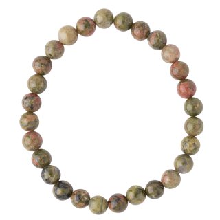 Unakite bead bracelet