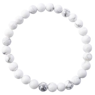 Howlite bead bracelet