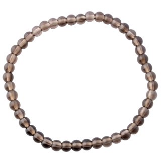 Smoky Quartz 4mm bead bracelet