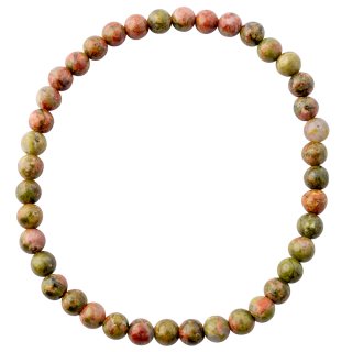 Unakite bead bracelet