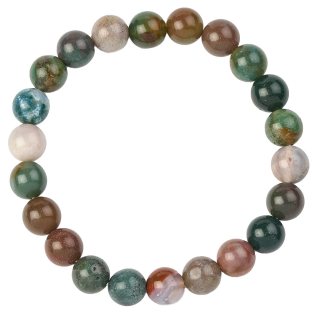 Indian Agate 8mm bead bracelet