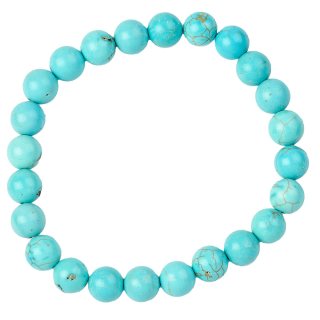 Blue Howlite bead bracelet