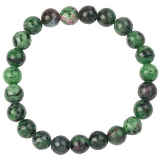 Ruby Zoisite bead bracelet
