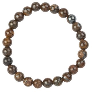 Bronzite bead bracelet