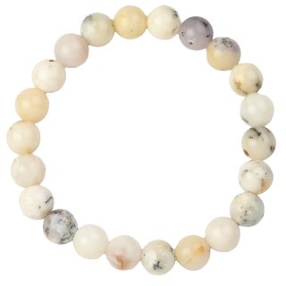 White Opal bead bracelet