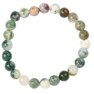 Tree Agate bead bracelet