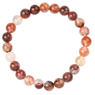 Red Hematoid Quartz bead bracelet