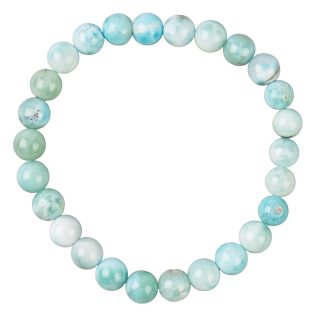 Larimar bead bracelet