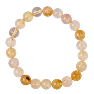 Golden Healer Quartz Bead Bracelet - 8mm