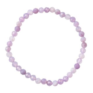 Lavender Amethyst 4mm Faceted Bead Stretch Bracelet
