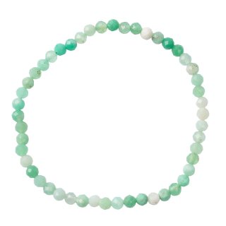 Chrysoprase 4mm Faceted Bead Bracelet