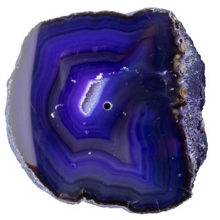 Deluxe Purple Agate Slab Incense Holder