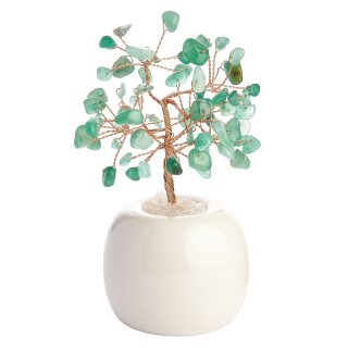 Green Aventurine Gem Tree in Flowerpot
