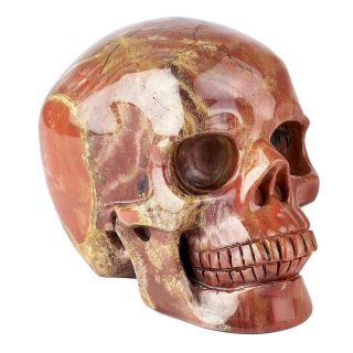 Red Jasper Skull Carving - 110mm