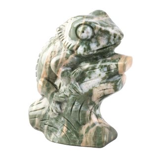 Nine Dragon Jade Chameleon Carving