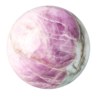 Polished Kunzite Sphere with Aquamarine - 0.41kg