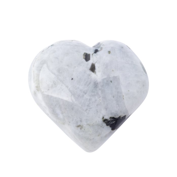 Rainbow Moonstone Puff Heart