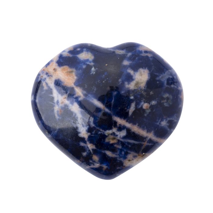 Sodalite Puff Heart