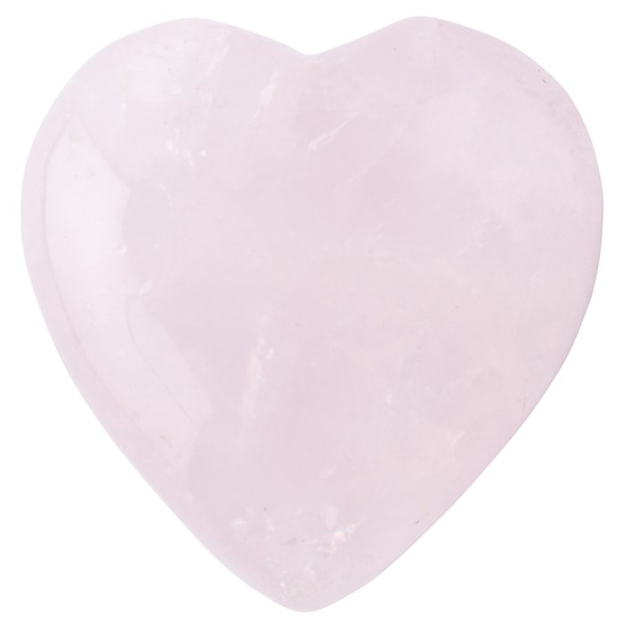 Rose Quartz Puff Heart Nett
